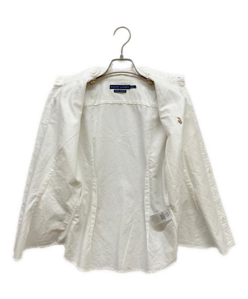 RALPH LAUREN（ラルフローレン）RALPH LAUREN (ラルフローレン) ボタンダウン半袖シャツ ホワイト サイズ:Sの古着・服飾アイテム