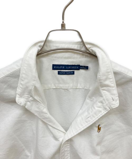 RALPH LAUREN（ラルフローレン）RALPH LAUREN (ラルフローレン) ボタンダウン半袖シャツ ホワイト サイズ:Sの古着・服飾アイテム