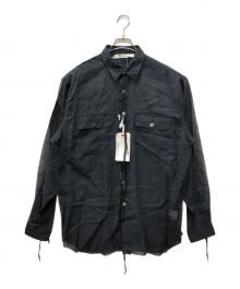 Midorikawa（ミドリカワ）の古着「ORGANDY SHIRT」｜ブラック