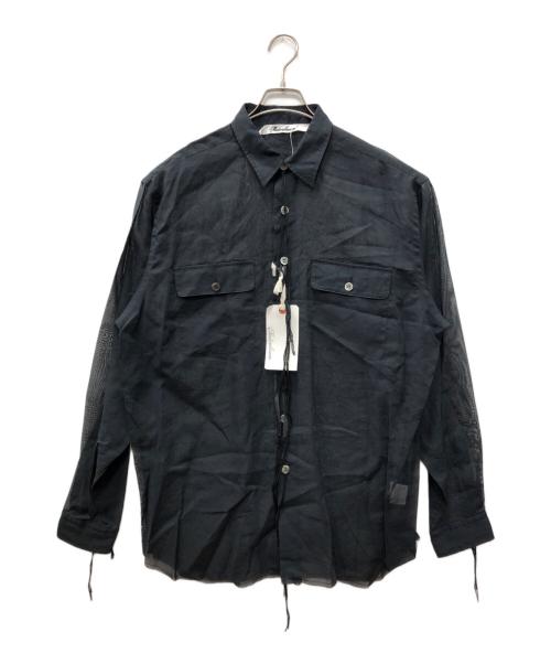 Midorikawa（ミドリカワ）Midorikawa (ミドリカワ) ORGANDY SHIRT ブラック サイズ:SIZE 3の古着・服飾アイテム