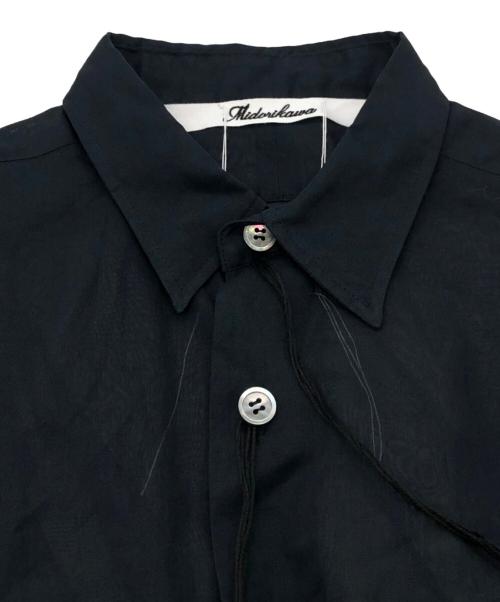 Midorikawa（ミドリカワ）Midorikawa (ミドリカワ) ORGANDY SHIRT ブラック サイズ:SIZE 3の古着・服飾アイテム