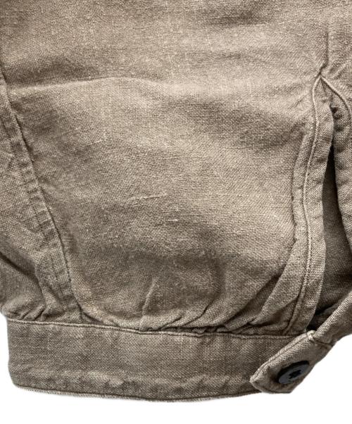 advent（アドベント）advent (アドベント) リネンプルオーバーシャツ ベージュ サイズ:5の古着・服飾アイテム