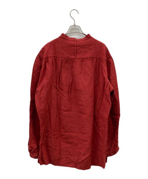 advent（アドベント）advent (アドベント) リネンプルオーバーシャツ レッド サイズ:5の古着・服飾アイテム