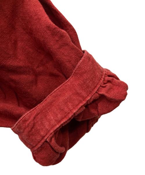 advent（アドベント）advent (アドベント) リネンプルオーバーシャツ レッド サイズ:5の古着・服飾アイテム