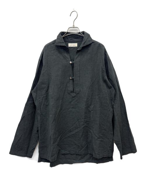 advent（アドベント）advent (アドベント) ギンガムチェックプルオーバーシャツ グリーン×ブラック サイズ:5の古着・服飾アイテム
