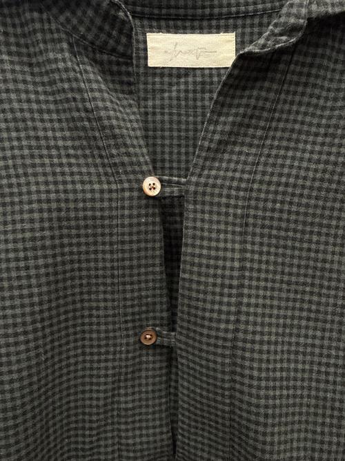 advent（アドベント）advent (アドベント) ギンガムチェックプルオーバーシャツ グリーン×ブラック サイズ:5の古着・服飾アイテム