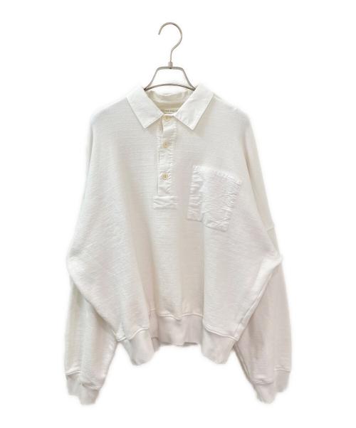 THE ROW（ザ ロウ）THE ROW (ザ ロウ) Dende スウェットポロ ホワイト サイズ:Mの古着・服飾アイテム