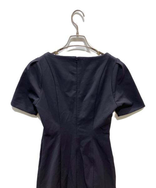 anuans（アニュアンス）anuans (アニュアンス) スクエアネックコクーンワンピース ネイビー サイズ:FREEの古着・服飾アイテム