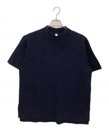 CFCL（シーエフシーエル）の古着「GARTER MOCK NECK SHORT SLEEVE TEE」｜ネイビー