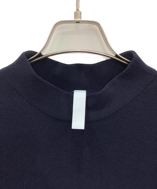 CFCL（シーエフシーエル）CFCL (シーエフシーエル) GARTER MOCK NECK SHORT SLEEVE TEE ネイビー サイズ:3の古着・服飾アイテム