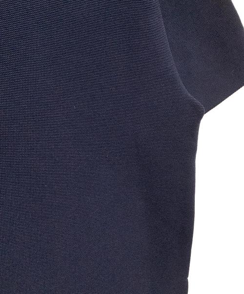 CFCL（シーエフシーエル）CFCL (シーエフシーエル) GARTER MOCK NECK SHORT SLEEVE TEE ネイビー サイズ:3の古着・服飾アイテム