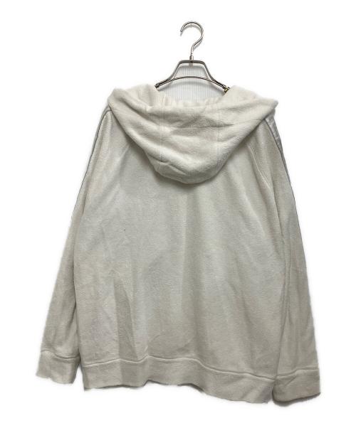 FENDI（フェンディ）FENDI (フェンディ) パイル ハーフジップパーカー ホワイト サイズ:Lの古着・服飾アイテム