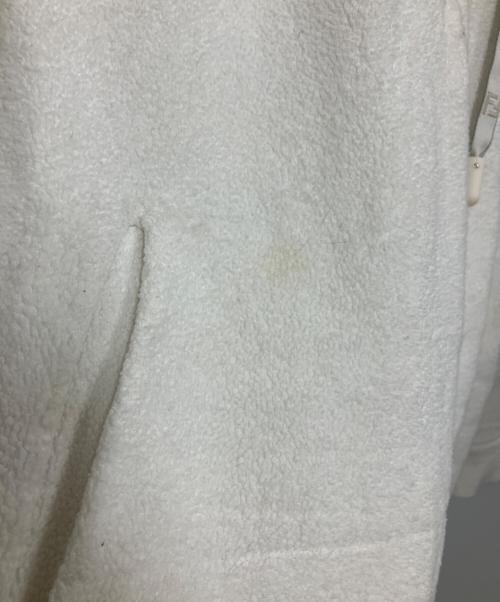 FENDI（フェンディ）FENDI (フェンディ) パイル ハーフジップパーカー ホワイト サイズ:Lの古着・服飾アイテム