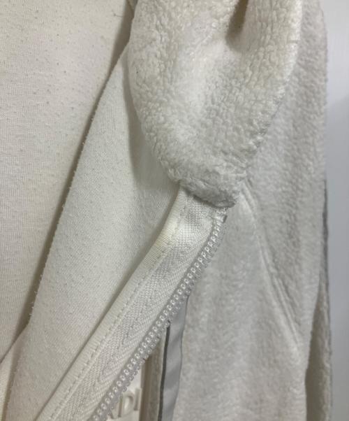 FENDI（フェンディ）FENDI (フェンディ) パイル ハーフジップパーカー ホワイト サイズ:Lの古着・服飾アイテム