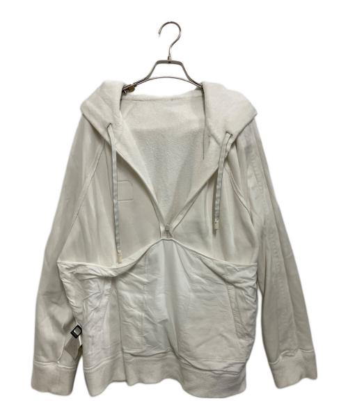 FENDI（フェンディ）FENDI (フェンディ) パイル ハーフジップパーカー ホワイト サイズ:Lの古着・服飾アイテム