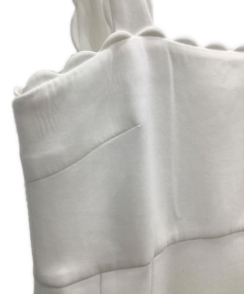 CARLA（カーラ）CARLA (カーラ) スカラップワンピース ホワイト サイズ:2の古着・服飾アイテム
