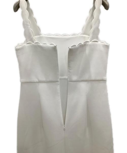 CARLA（カーラ）CARLA (カーラ) スカラップワンピース ホワイト サイズ:2の古着・服飾アイテム