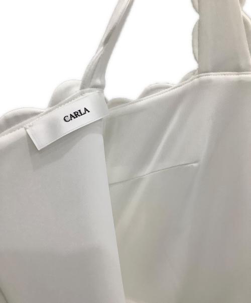 CARLA（カーラ）CARLA (カーラ) スカラップワンピース ホワイト サイズ:2の古着・服飾アイテム