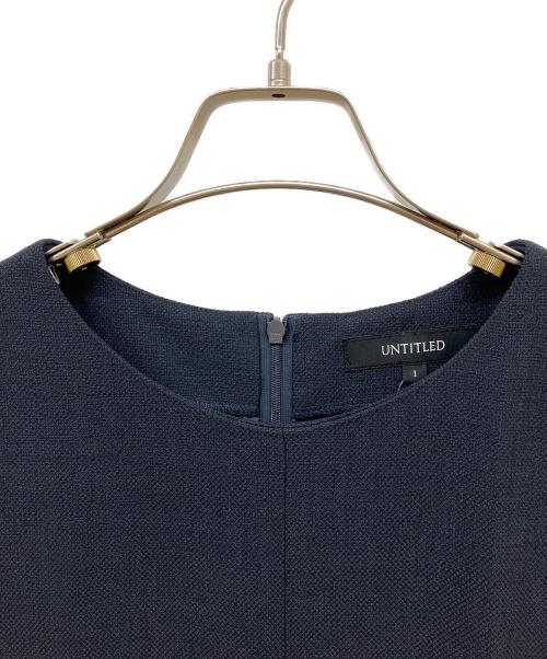 UNTITLED（アンタイトル）UNTITLED (アンタイトル) スラブ調マーメイドワンピース ネイビー サイズ:1 未使用品の古着・服飾アイテム
