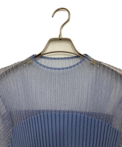Loulou Willoughby（ルルウィルビー）Loulou Willoughby (ルルウィルビー) シアーキリカエプルオーバー ブルー サイズ:SIZE 2の古着・服飾アイテム