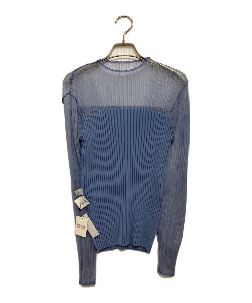 Loulou Willoughby（ルルウィルビー）Loulou Willoughby (ルルウィルビー) シアーキリカエプルオーバー ブルー サイズ:SIZE 2の古着・服飾アイテム