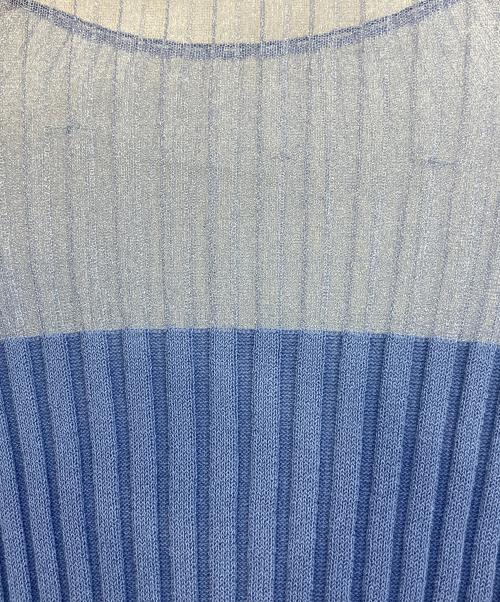 Loulou Willoughby（ルルウィルビー）Loulou Willoughby (ルルウィルビー) シアーキリカエプルオーバー ブルー サイズ:SIZE 2の古着・服飾アイテム