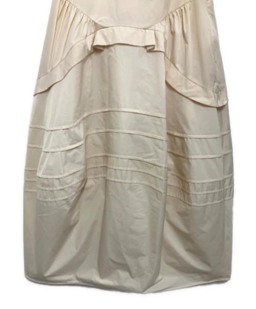 ENFOLD（エンフォルド）ENFOLD (エンフォルド) TUCK DRAPE DRESS アイボリー サイズ:36の古着・服飾アイテム