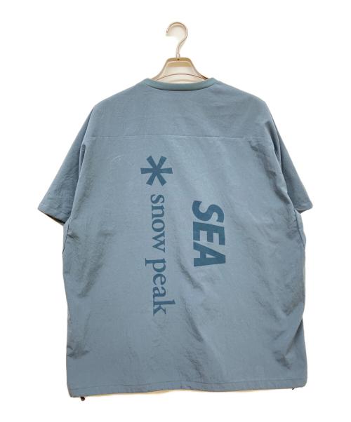 Snow peak（スノーピーク）Snow peak (スノーピーク) WIND AND SEA (ウィンダンシー) Breathable Quick Dry T-Shirt チャコールグレー サイズ:SIZE Lの古着・服飾アイテム