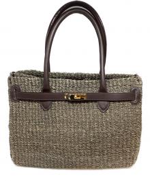 COTTO（コトゥー）の古着「ABACA ハンドバッグ」｜ブラウン