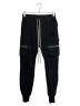 RICK OWENS（リックオウエンス）の古着「MASTODON CARGO PANTS」｜ブラック