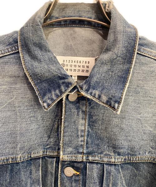 Maison Margiela（メゾンマルジェラ）Maison Margiela (メゾンマルジェラ) デストロイドデニムジャケット ブルー サイズ:48の古着・服飾アイテム