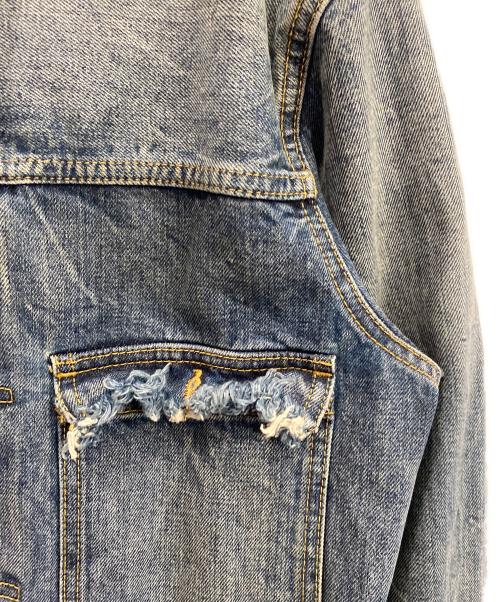 Maison Margiela（メゾンマルジェラ）Maison Margiela (メゾンマルジェラ) デストロイドデニムジャケット ブルー サイズ:48の古着・服飾アイテム