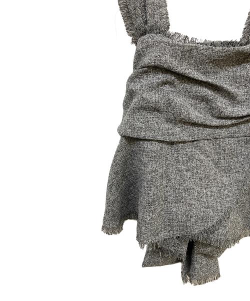 HER LIP TO（ハーリップトゥ）HER LIP TO (ハーリップトゥ) Tweed Fringed Summer Set グレー サイズ:Sの古着・服飾アイテム