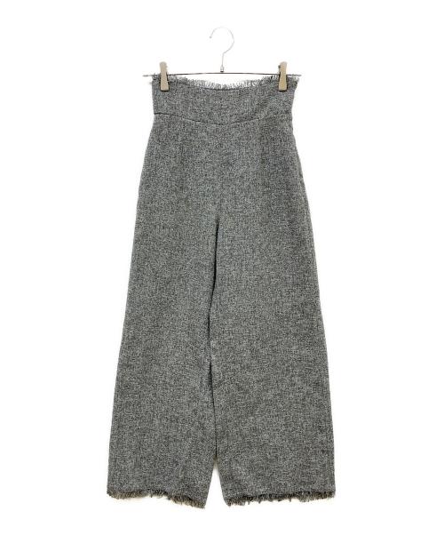 HER LIP TO（ハーリップトゥ）HER LIP TO (ハーリップトゥ) Tweed Fringed Summer Set グレー サイズ:Sの古着・服飾アイテム
