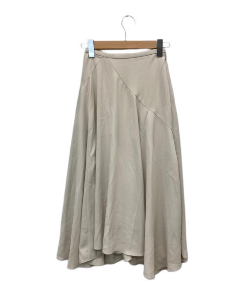 HER LIP TO（ハーリップトゥ）Her lip to (ハーリップトゥ) Asymmetric-Hem Long Skirt ベージュ サイズ:Sの古着・服飾アイテム