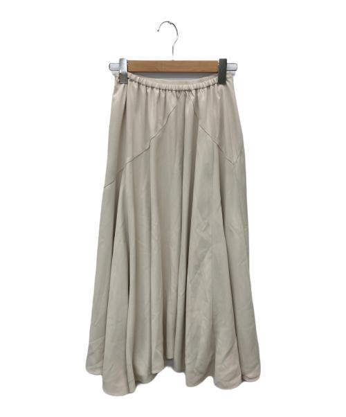 HER LIP TO（ハーリップトゥ）Her lip to (ハーリップトゥ) Asymmetric-Hem Long Skirt ベージュ サイズ:Sの古着・服飾アイテム