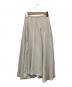 Her lip to（ハーリップトゥ）の古着「Asymmetric-Hem Long Skirt」｜ベージュ