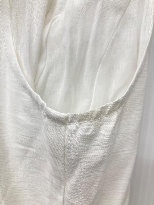 L'AUBE BLANC（ローブ ブラン）L'AUBE BLANC (ローブ ブラン) Panel Flare Shirt Dress ホワイト サイズ:Mの古着・服飾アイテム