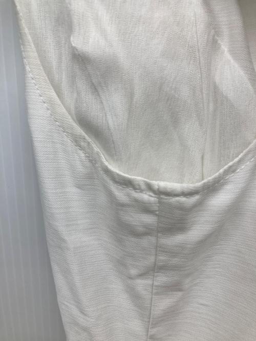 L'AUBE BLANC（ローブ ブラン）L'AUBE BLANC (ローブ ブラン) Panel Flare Shirt Dress ホワイト サイズ:Mの古着・服飾アイテム