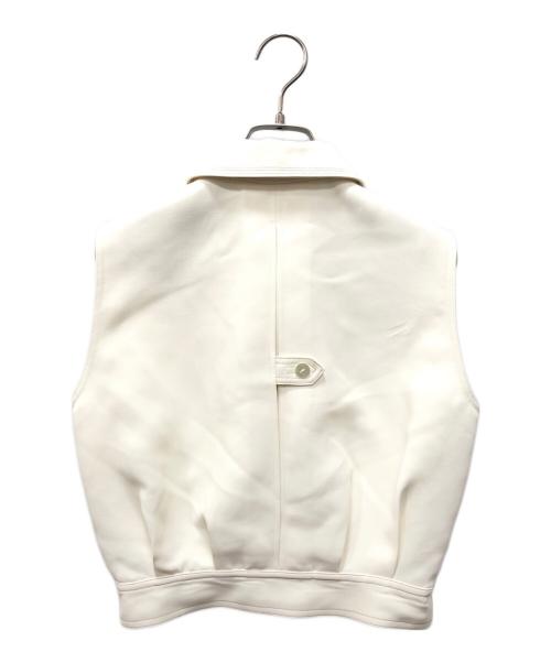 L'AUBE BLANC（ローブ ブラン）L'AUBE BLANC (ローブ ブラン) Architect Zip Compact Top オフホワイト サイズ:SIZE FREEの古着・服飾アイテム