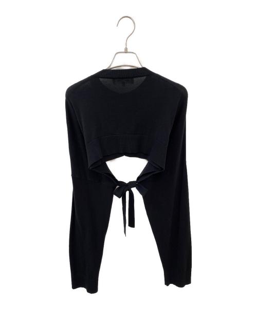 ENFOLD（エンフォルド）ENFOLD (エンフォルド) SHORTEST CARDIGAN ブラック サイズ:38の古着・服飾アイテム