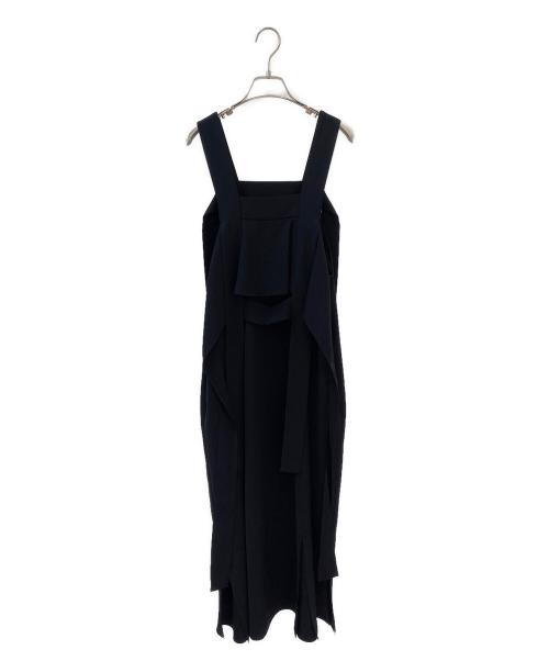 ENFOLD（エンフォルド）ENFOLD (エンフォルド) FLARE SLIT JUMPER-SKIRT ブラック サイズ:38の古着・服飾アイテム