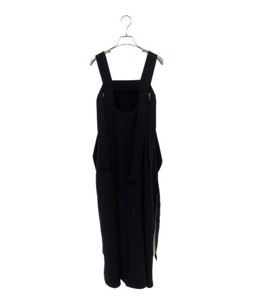 ENFOLD（エンフォルド）ENFOLD (エンフォルド) FLARE SLIT JUMPER-SKIRT ブラック サイズ:38の古着・服飾アイテム