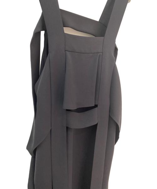 ENFOLD（エンフォルド）ENFOLD (エンフォルド) FLARE SLIT JUMPER-SKIRT ブラック サイズ:38の古着・服飾アイテム