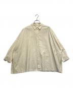 Plageプラージュ）の古着「Light OX Poncho シャツ」｜クリーム