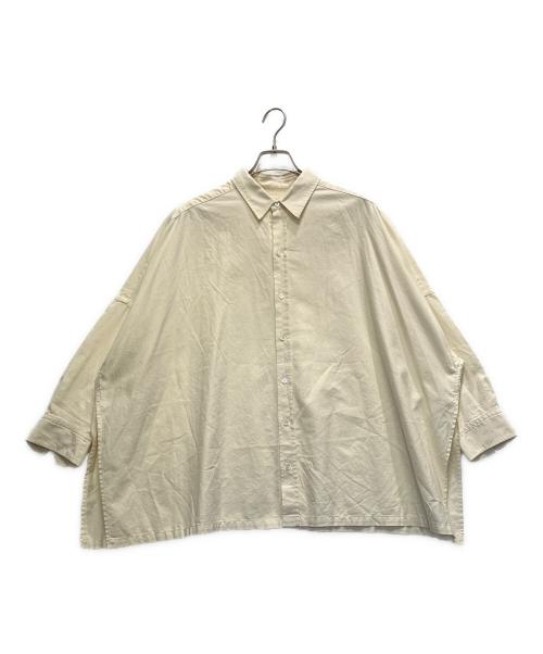 Plage（プラージュ）Plage (プラージュ) Light OX Poncho シャツ クリーム サイズ:FREEの古着・服飾アイテム