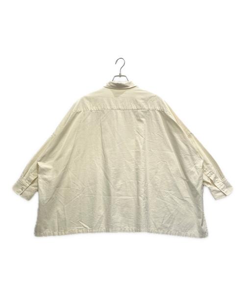 Plage（プラージュ）Plage (プラージュ) Light OX Poncho シャツ クリーム サイズ:FREEの古着・服飾アイテム