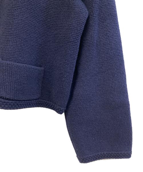 MACPHEE（マカフィー）MACPHEE (マカフィー) ハーフミラノリブ クロップドカーディガン ネイビー サイズ:Sの古着・服飾アイテム