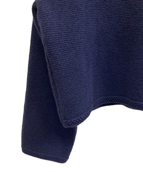 MACPHEE（マカフィー）MACPHEE (マカフィー) ハーフミラノリブ クロップドカーディガン ネイビー サイズ:Sの古着・服飾アイテム