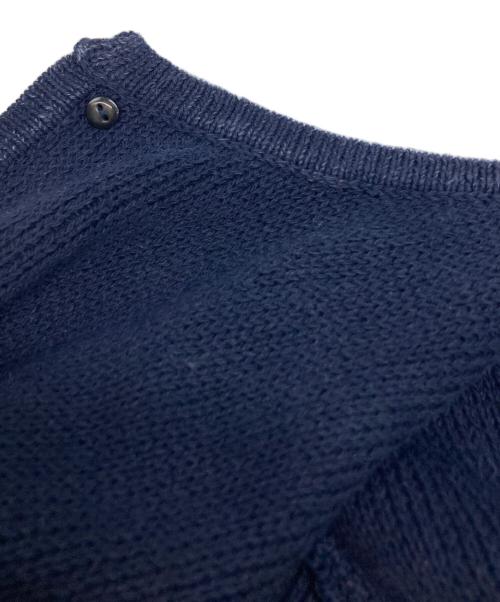 MACPHEE（マカフィー）MACPHEE (マカフィー) ハーフミラノリブ クロップドカーディガン ネイビー サイズ:Sの古着・服飾アイテム